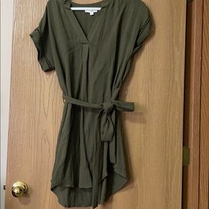 Tshirt dress with sleeve and back detail